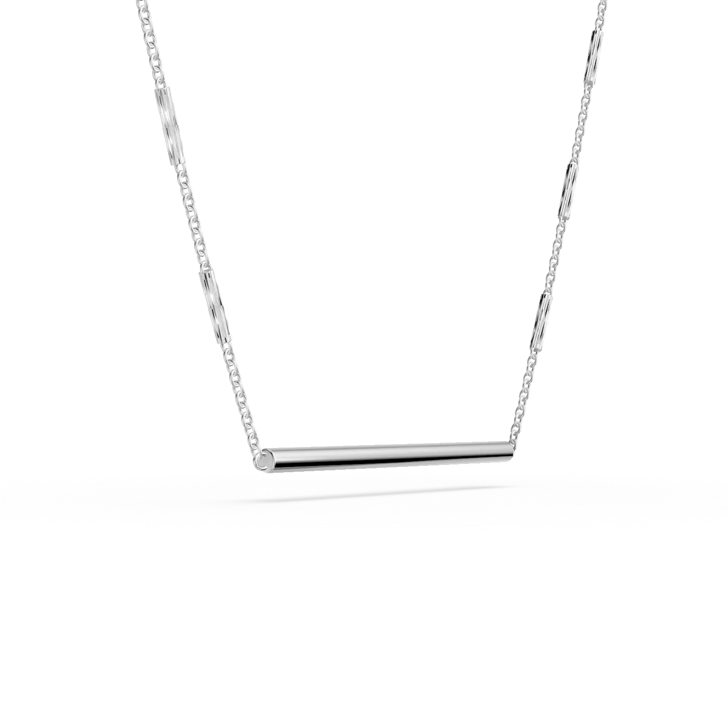 Colier cu detaliu minimalist din argint