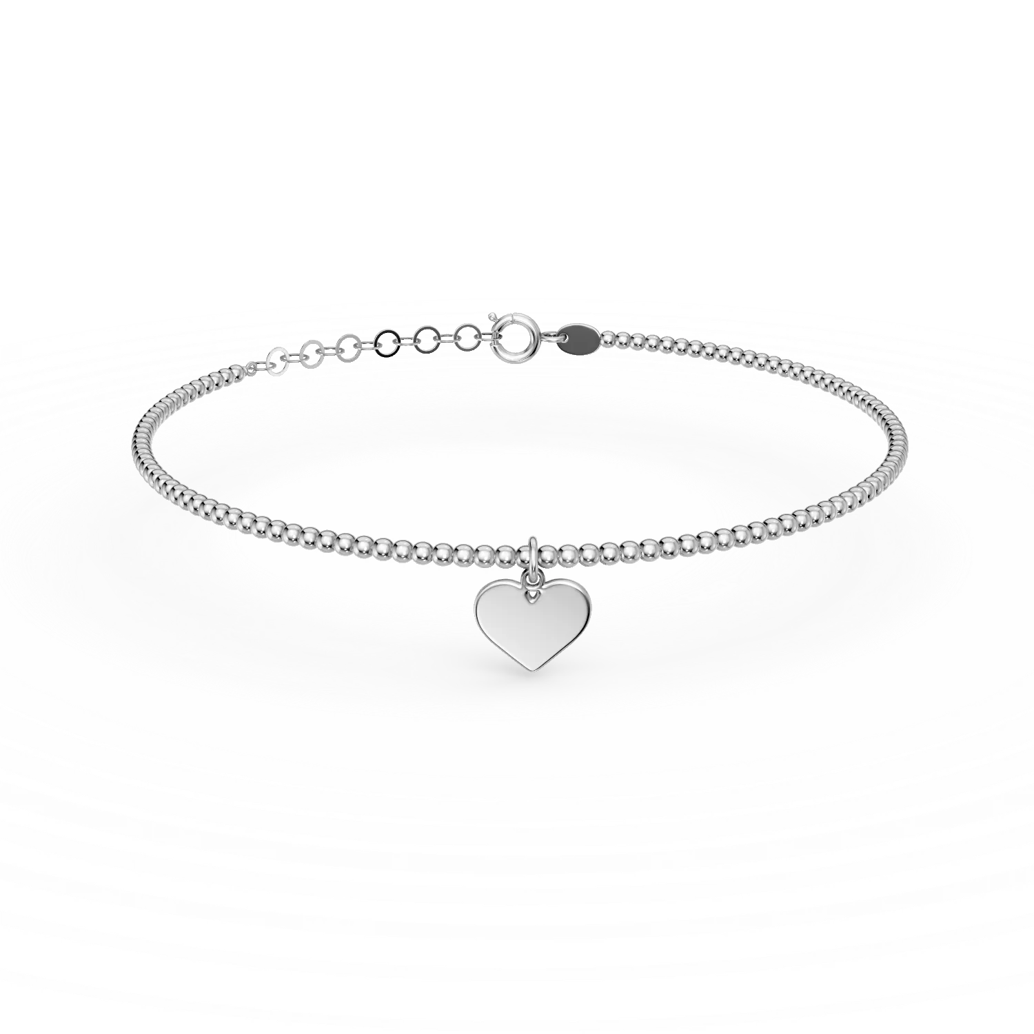 Bratara cu pandantiv inima din argint