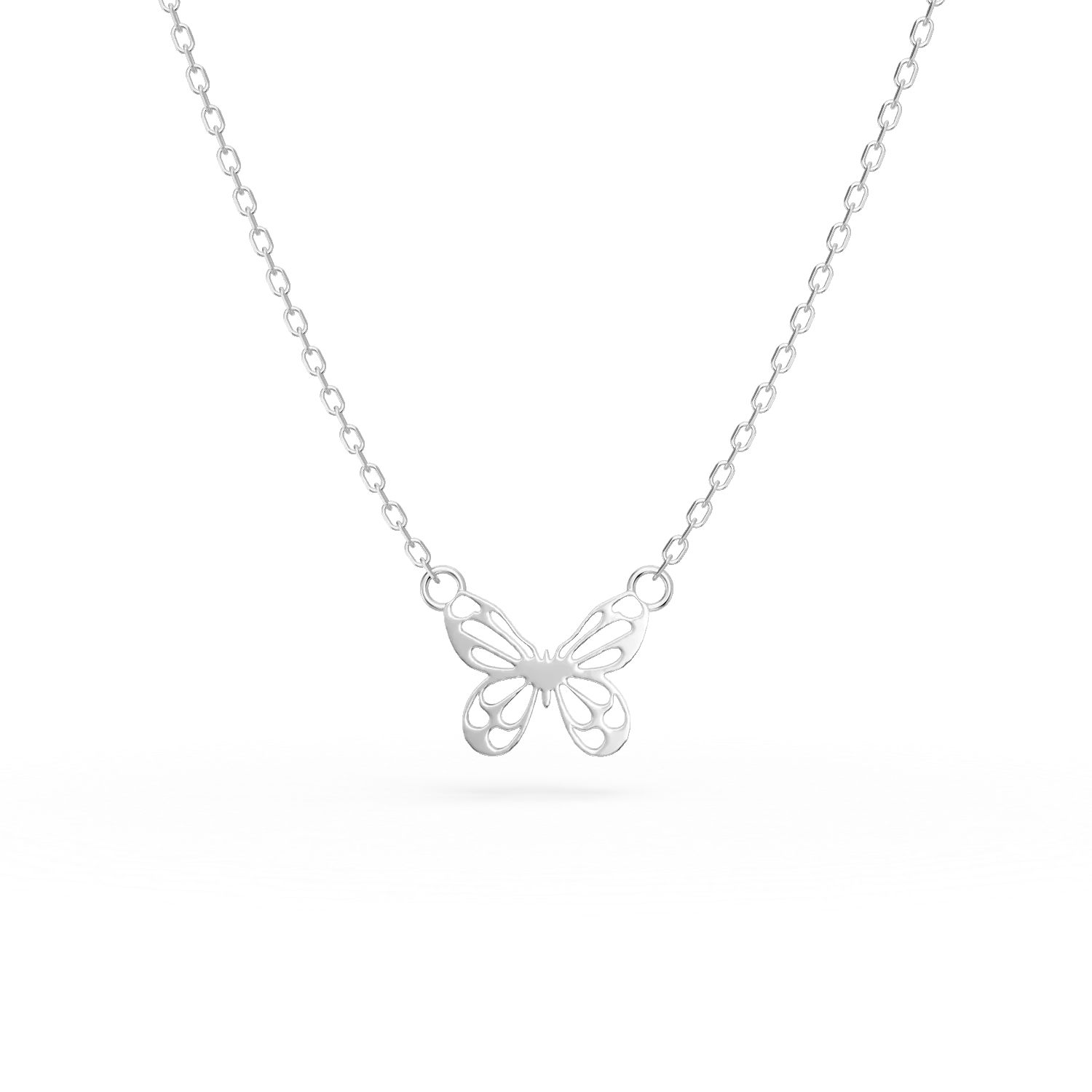 Lant cu pandantiv fluture din argint