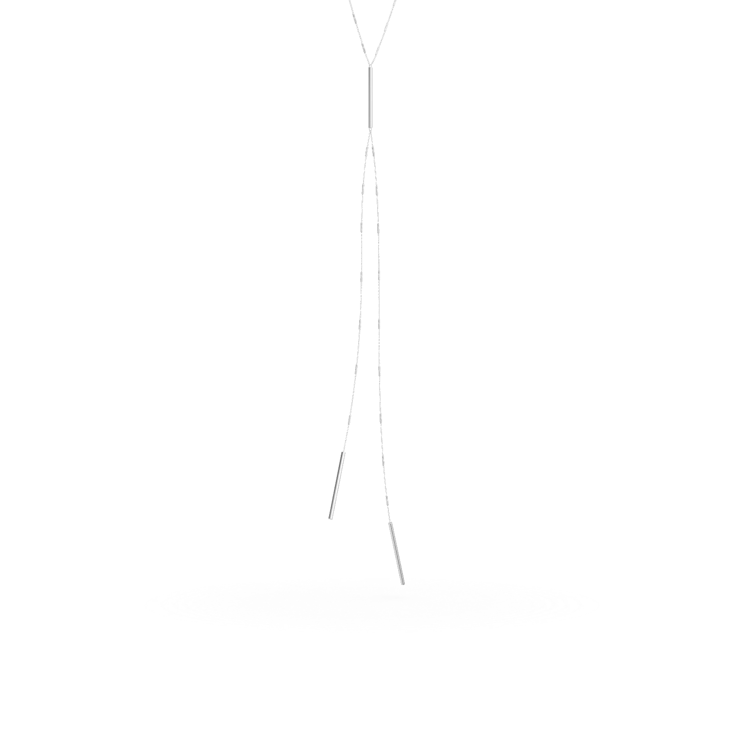 Colier asimetric din argint cu elemente minimaliste