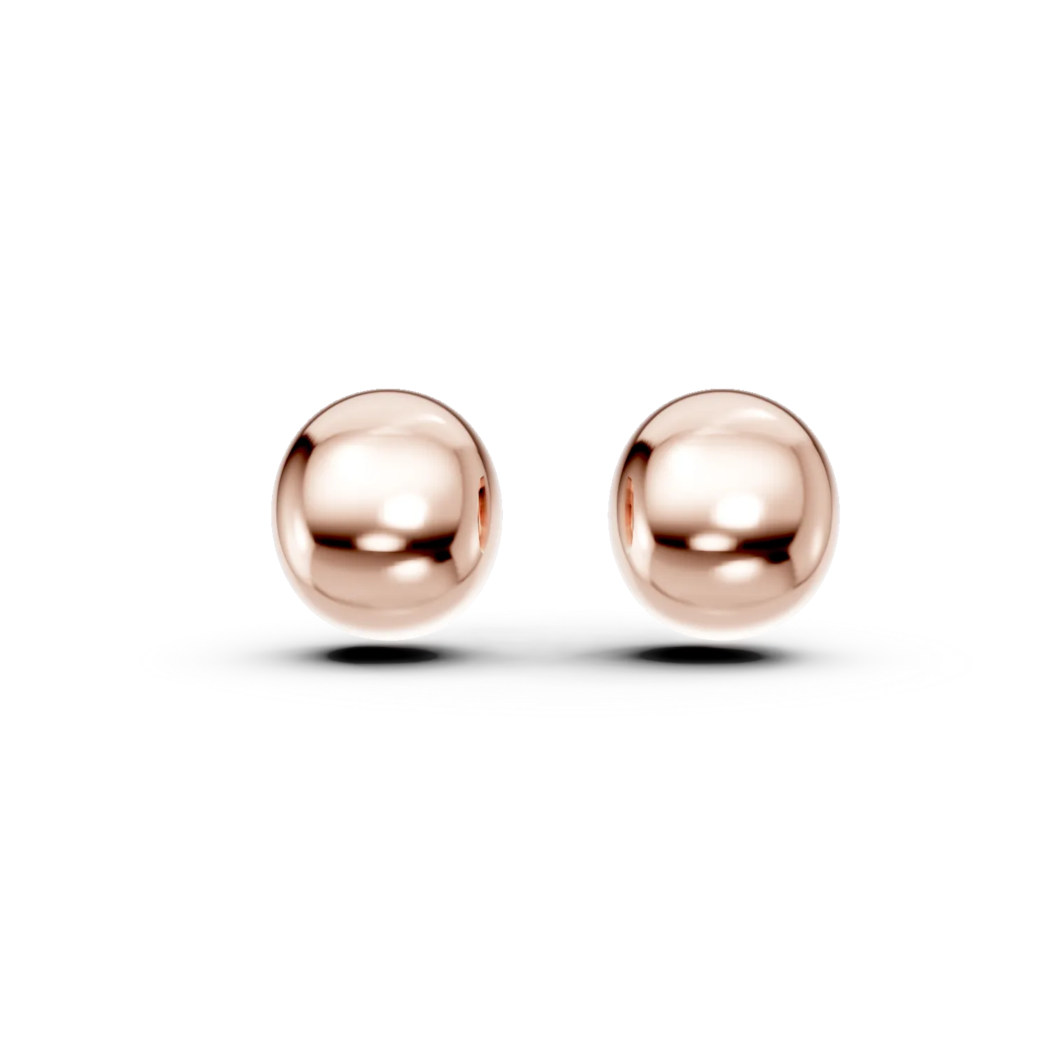 Cercei minimalisti din argint roz