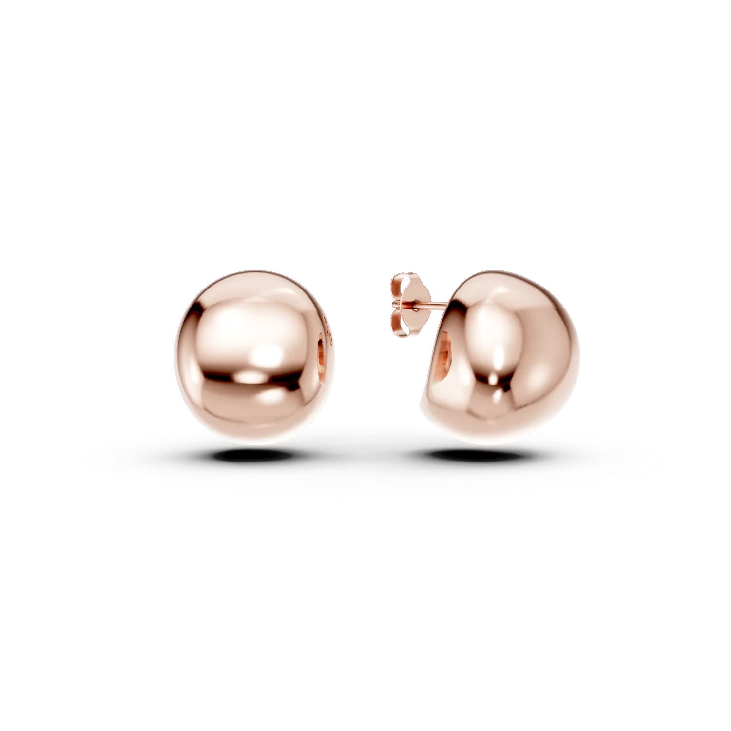 Cercei minimalisti din argint roz