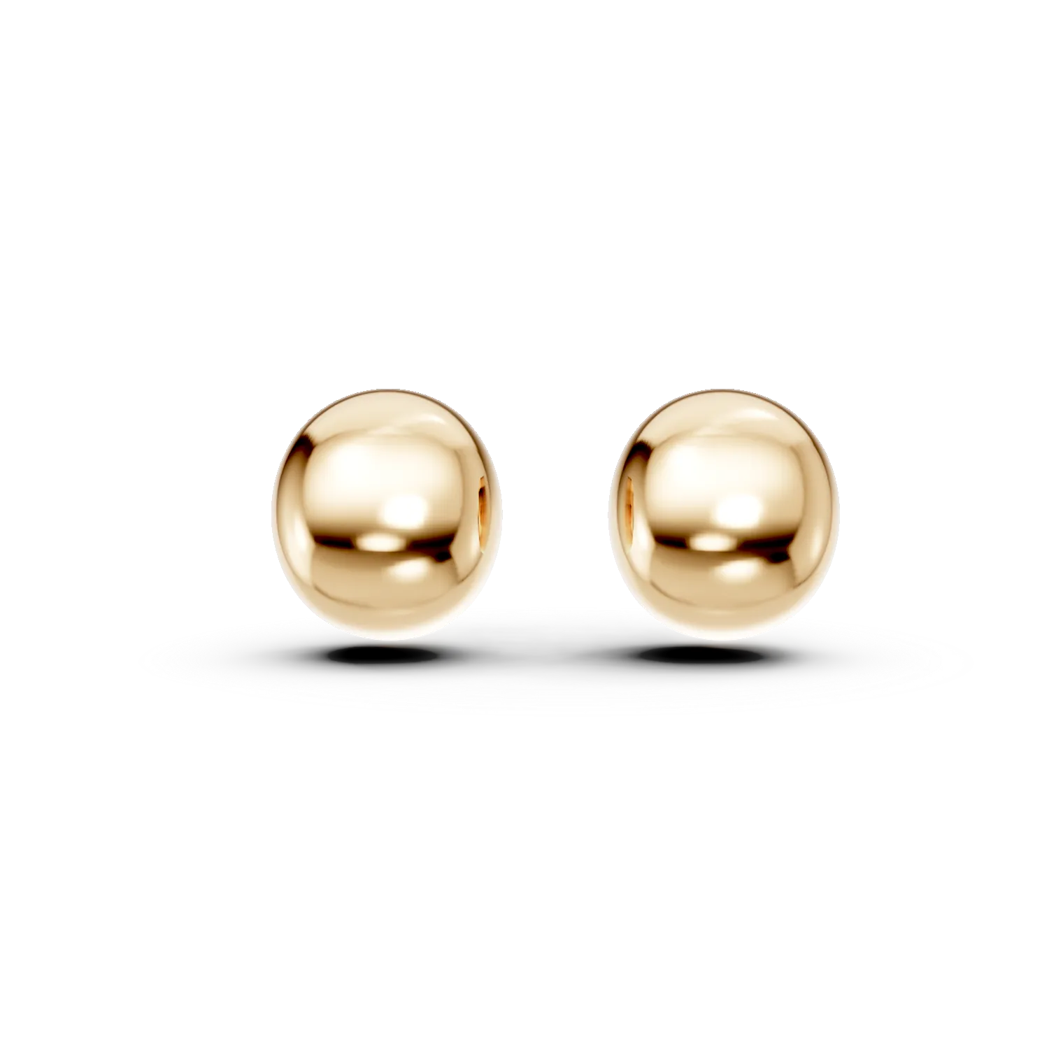 Cercei minimalisti din argint galben