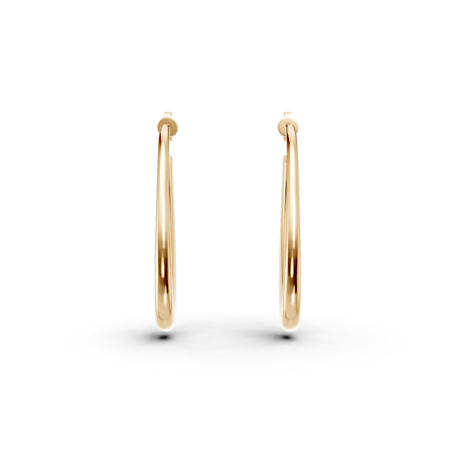 Cercei supradimensionati din argint galben