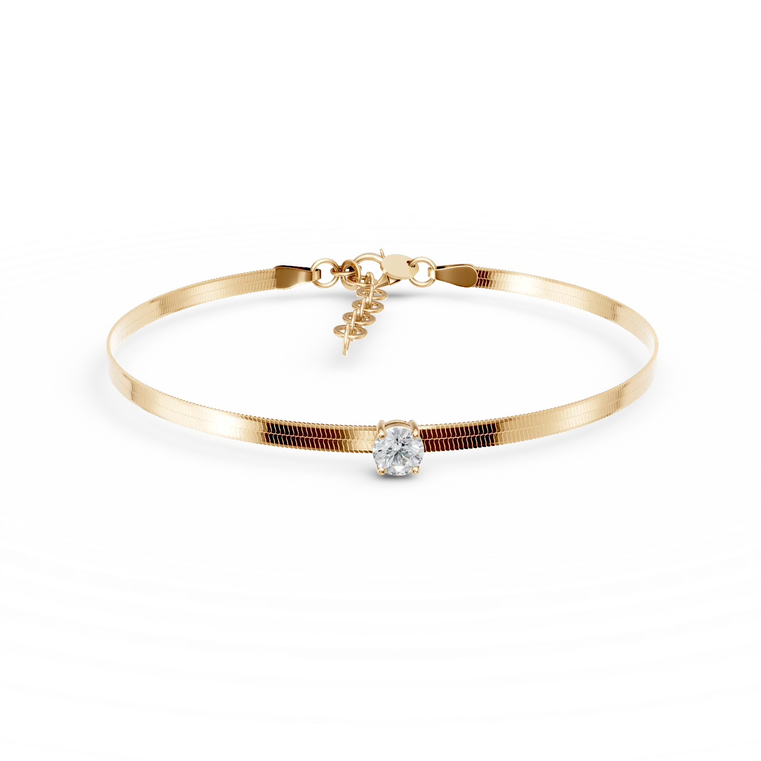 Bratara din argint galben cu zirconia