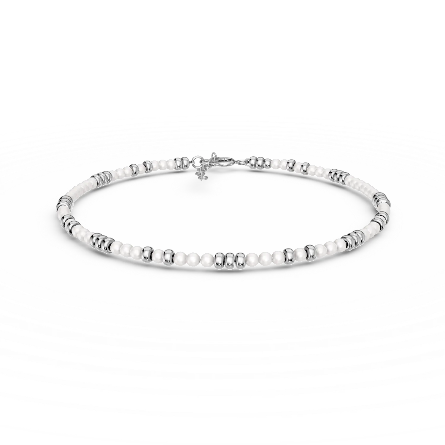 Bratara din argint cu perle sintetice
