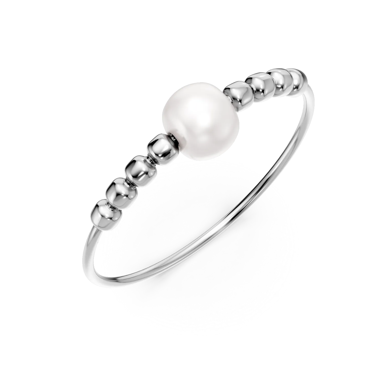 Inel din argint cu perla sintetica