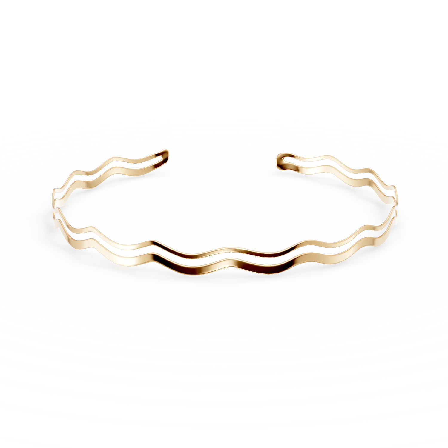 Bratara de brat din argint galben