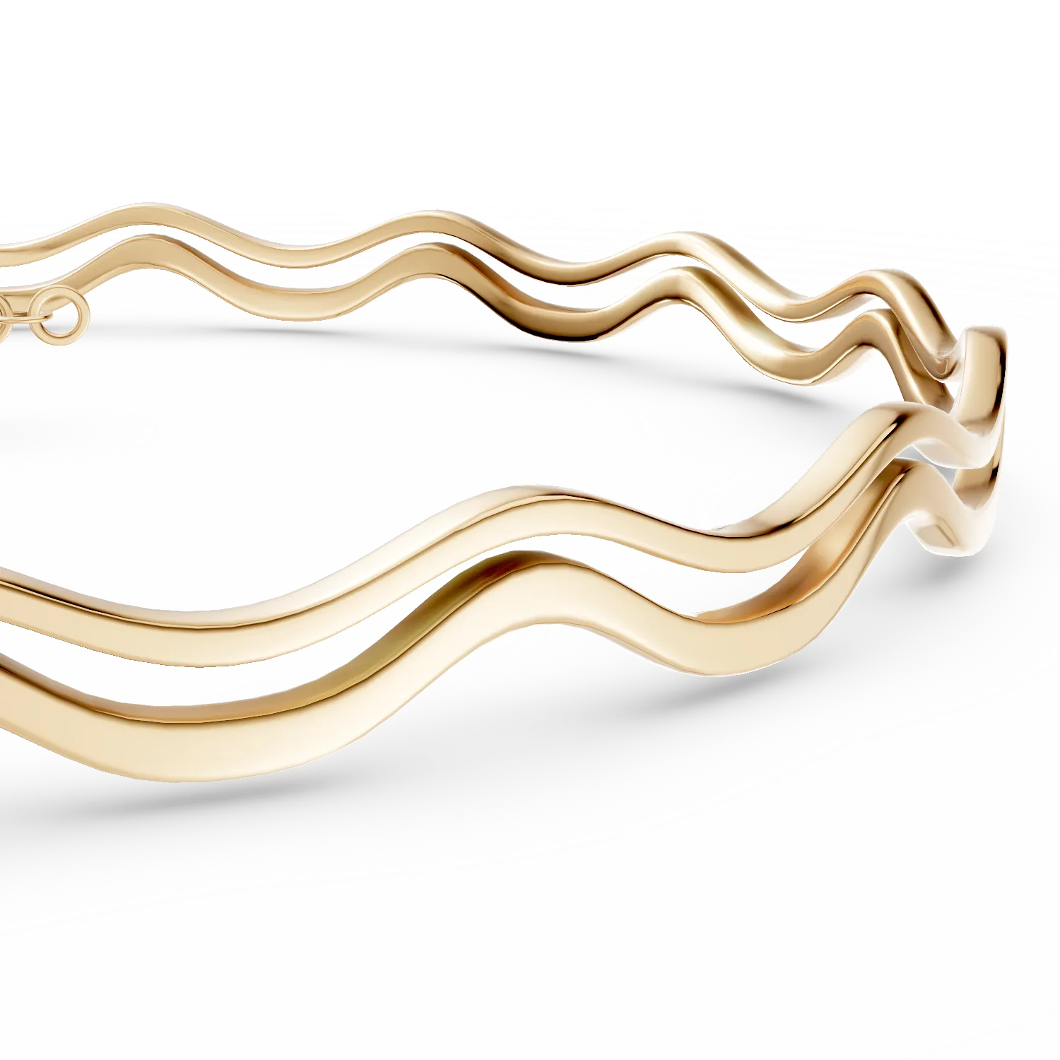 Choker din argint galben
