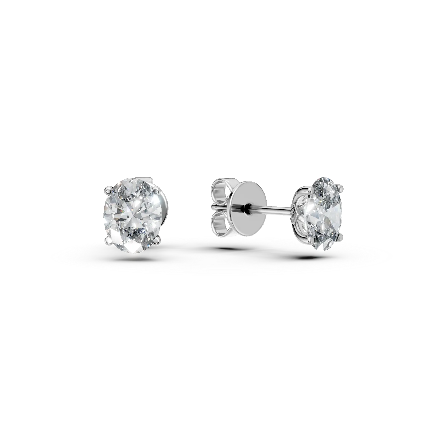 Cercei din aur alb cu diamante solitaire de 1ct create in laborator taietura ovala Apparel & Accessories > Jewelry > Earrings DAAR 2 Cercei din aur alb cu diamante solitaire de 1ct create in laborator taietura ovala Apparel & Accessories > Jewelry > Earrings DAAR 2