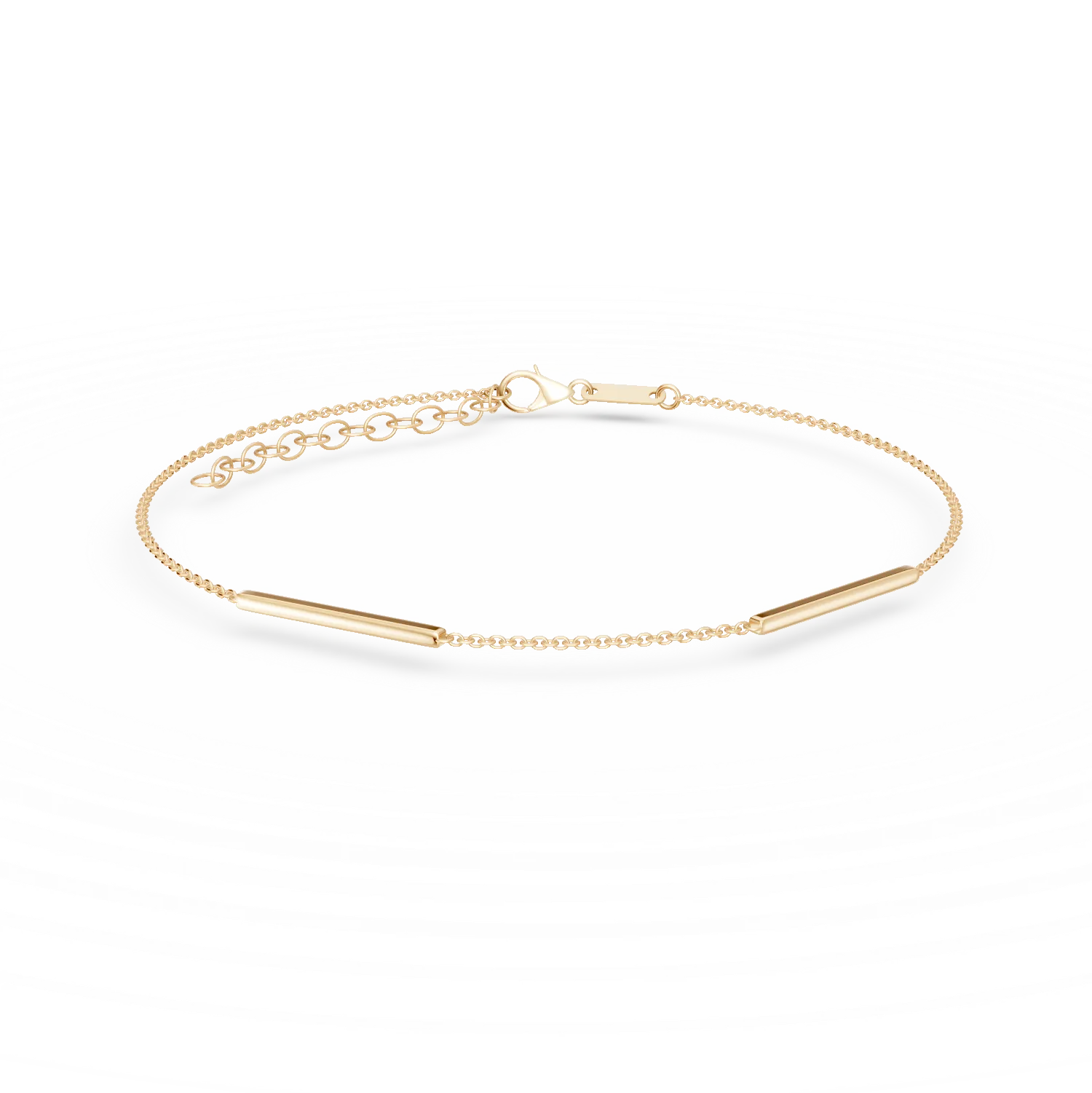 Bratara minimalista din aur galben