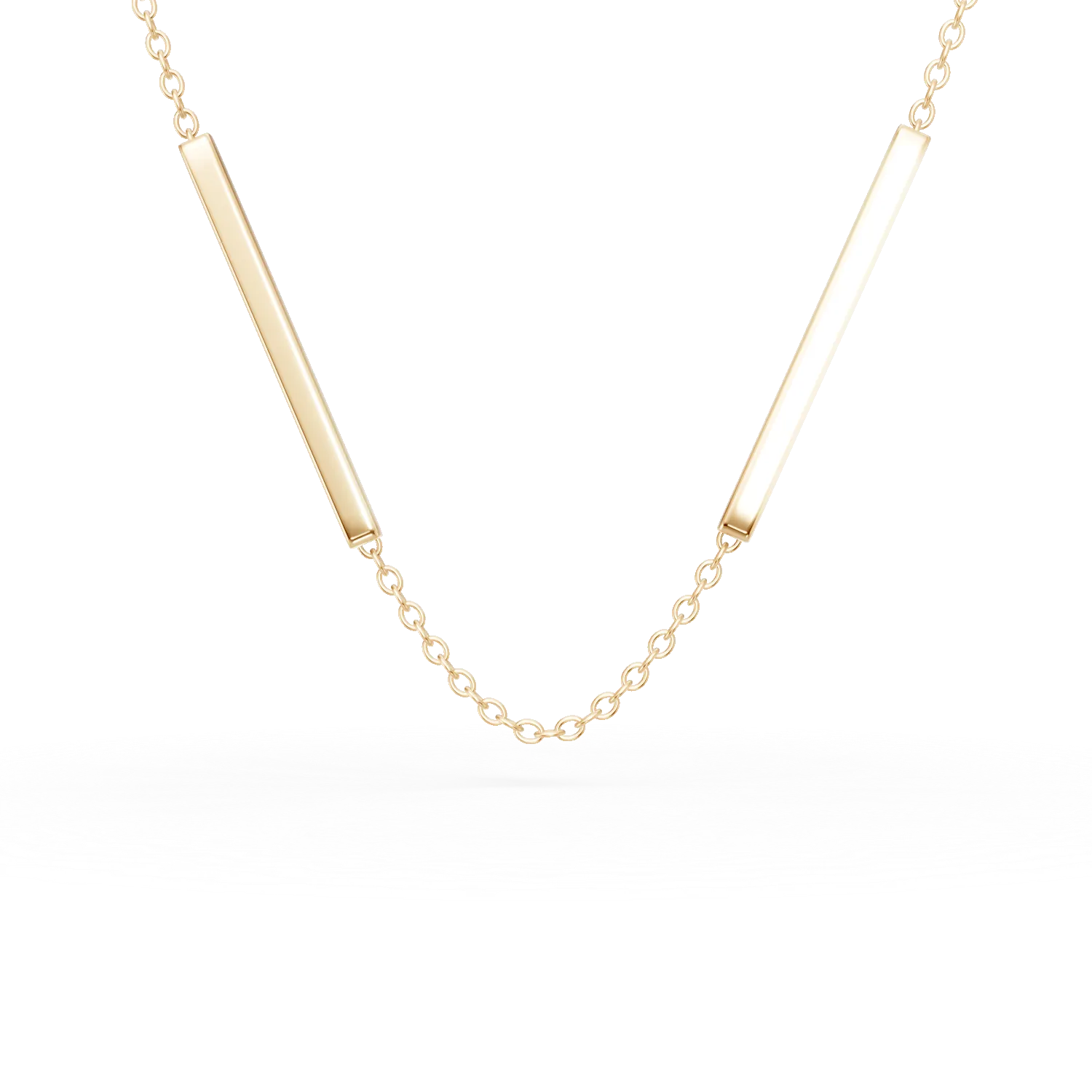 Lant minimalist din aur galben