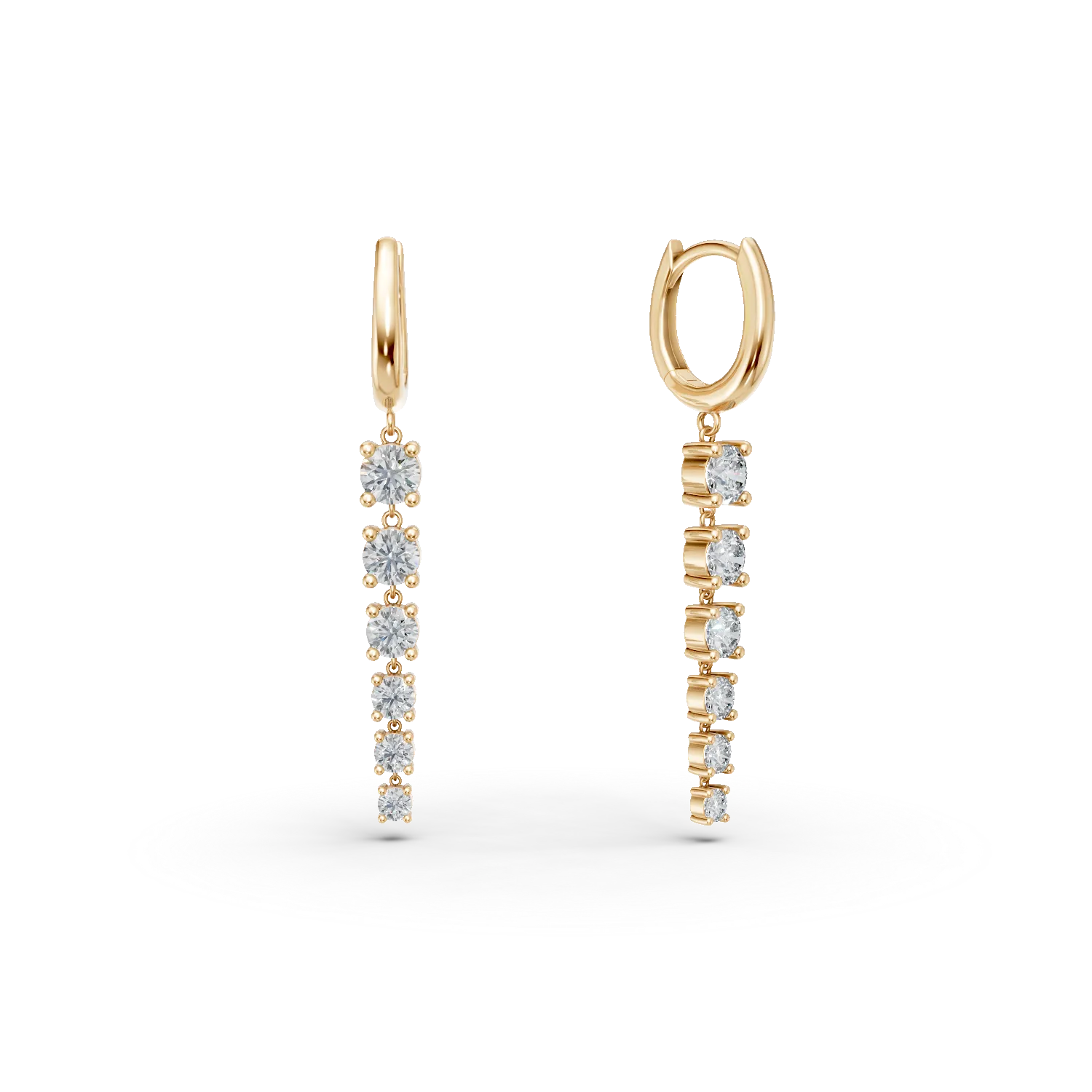 Crecei lungi din aur galben cu zirconii Apparel & Accessories > Jewelry > Earrings DAAR 2 Crecei lungi din aur galben cu zirconii Apparel & Accessories > Jewelry > Earrings DAAR 2