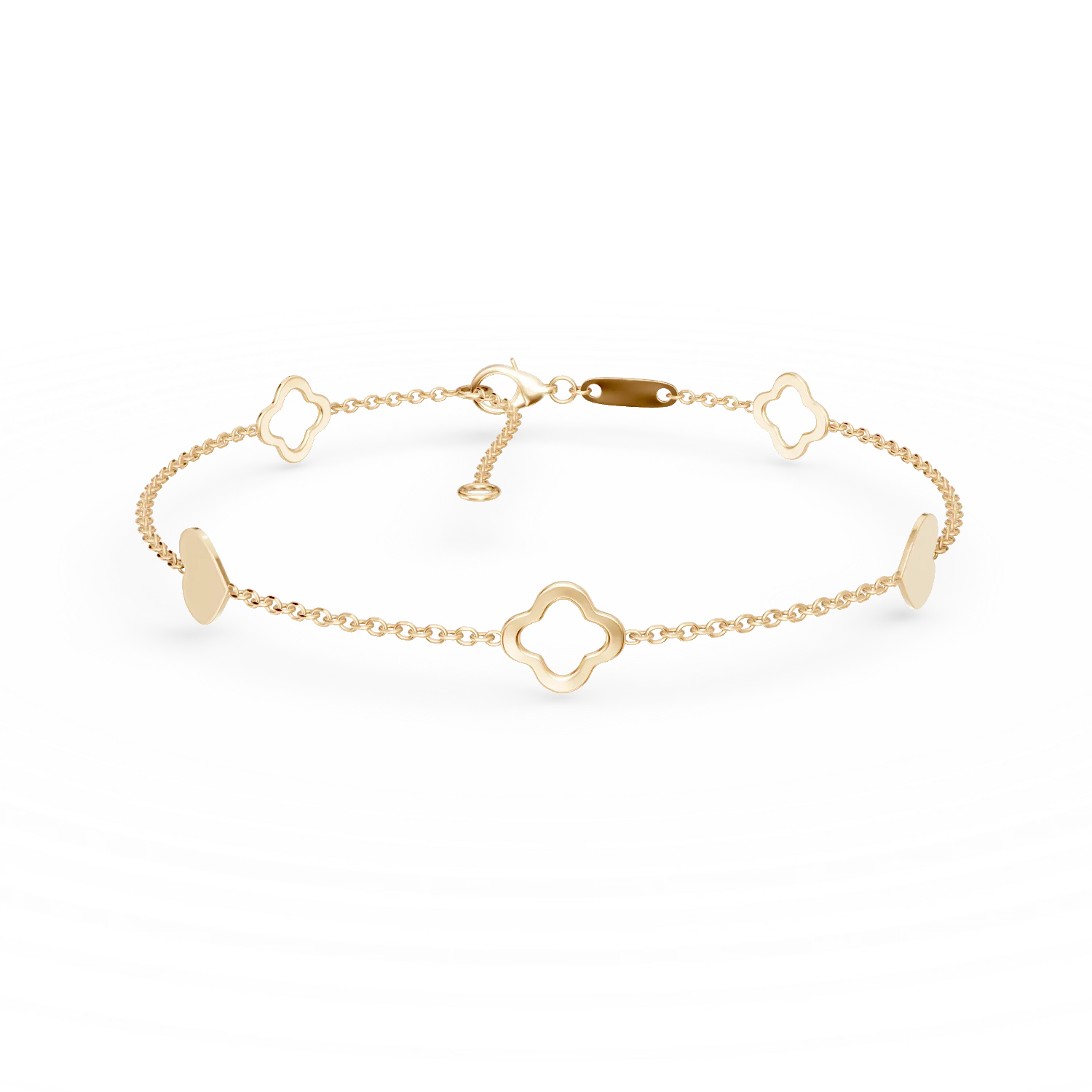 Bratara cu pandantive din aur galben