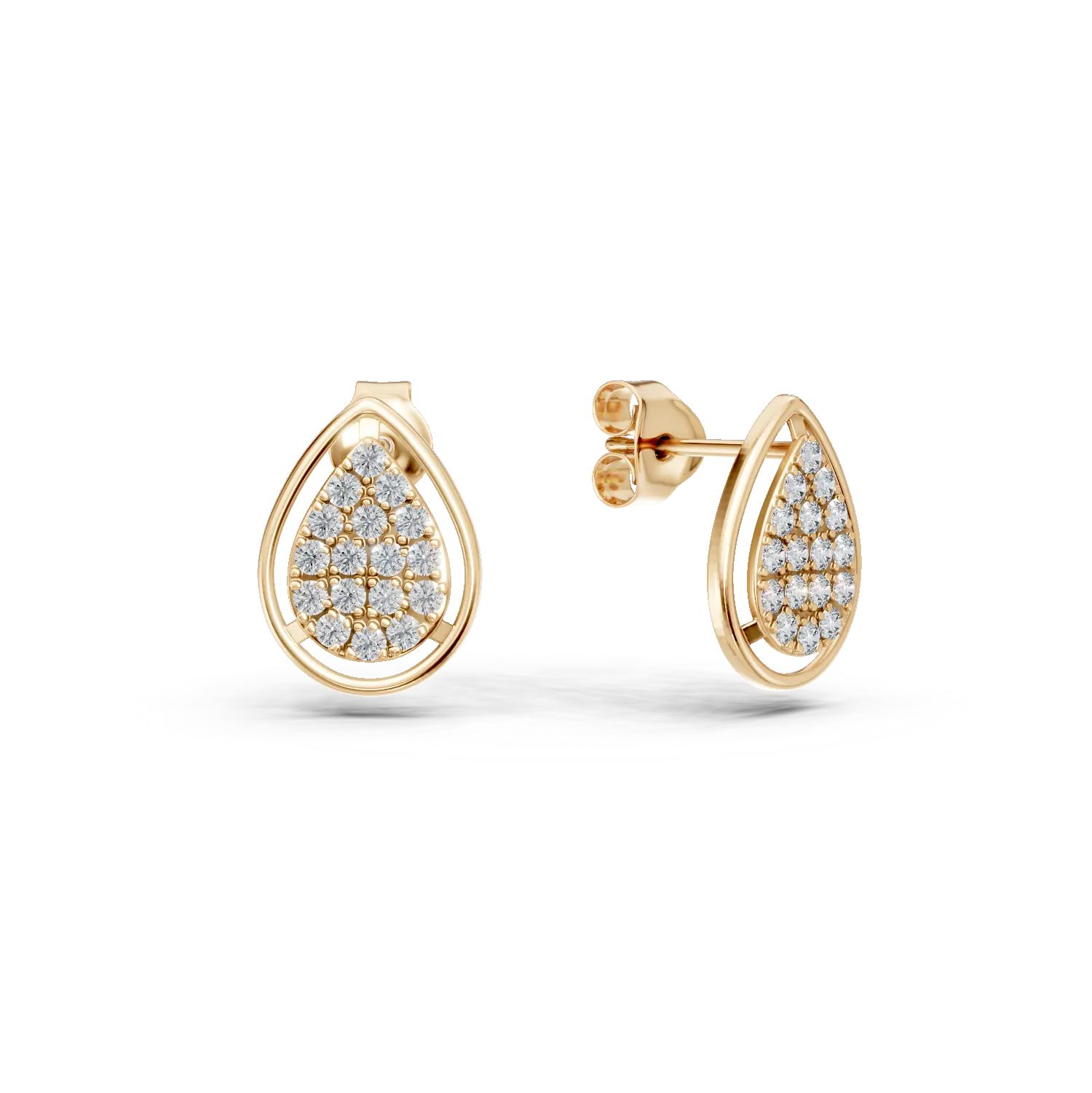 Cercei lacrima din aur galben cu diamante de 0.3ct create in laborator Apparel & Accessories > Jewelry > Earrings DAAR 2 Cercei lacrima din aur galben cu diamante de 0.3ct create in laborator Apparel & Accessories > Jewelry > Earrings DAAR 2