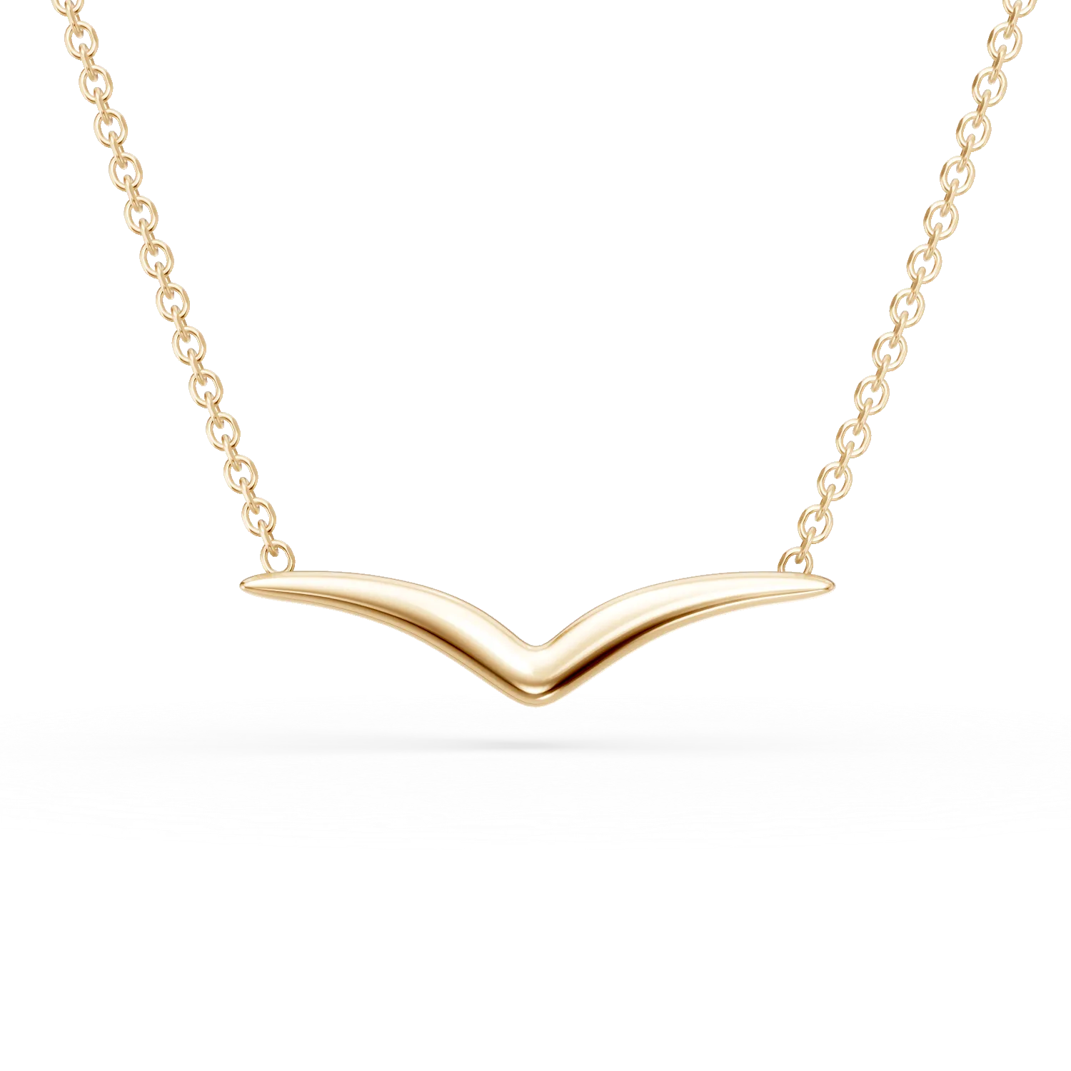 Lant cu pandantiv din aur galben