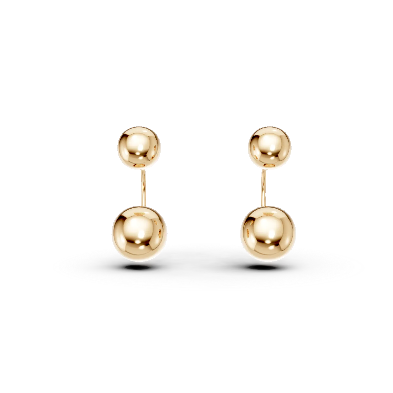 Cercei din aur galben