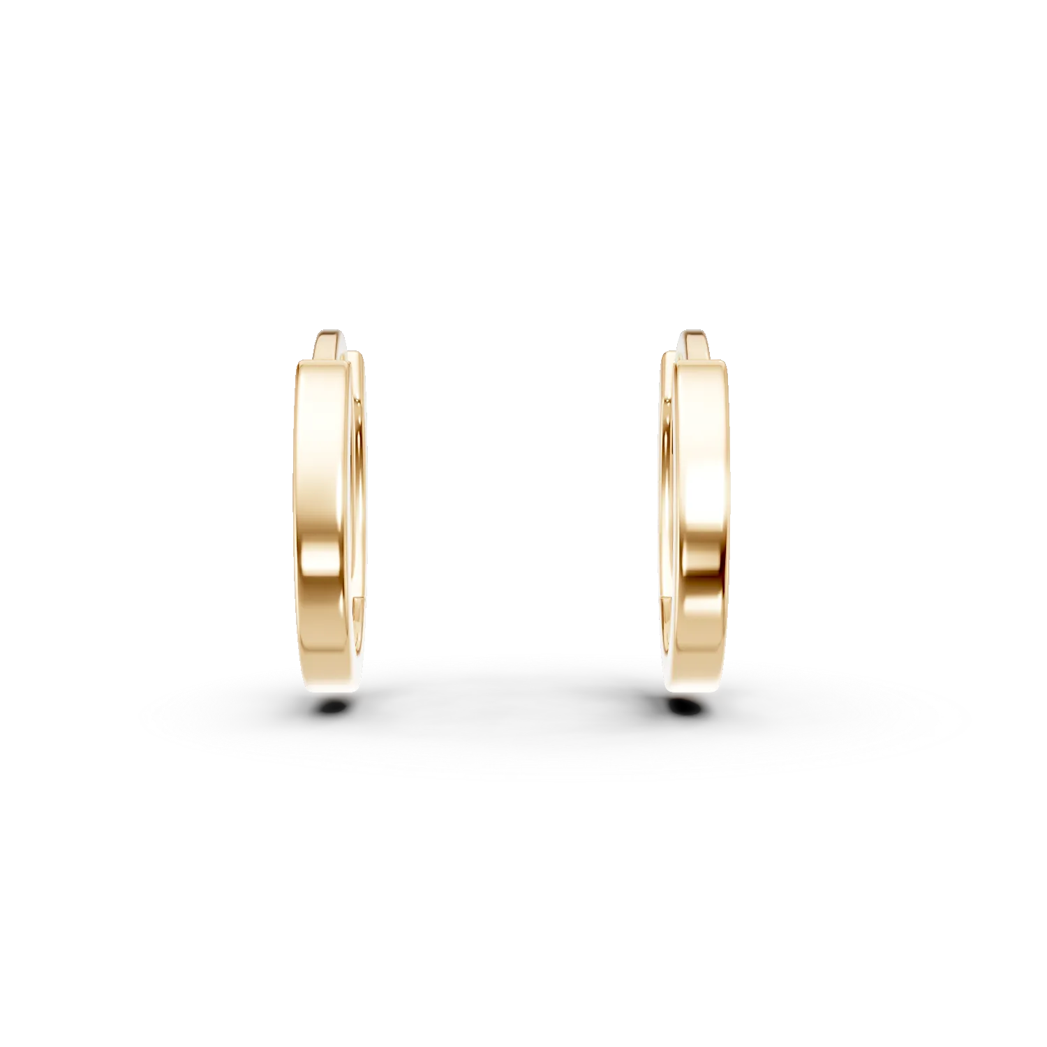 Cercei rotunzi din aur galben