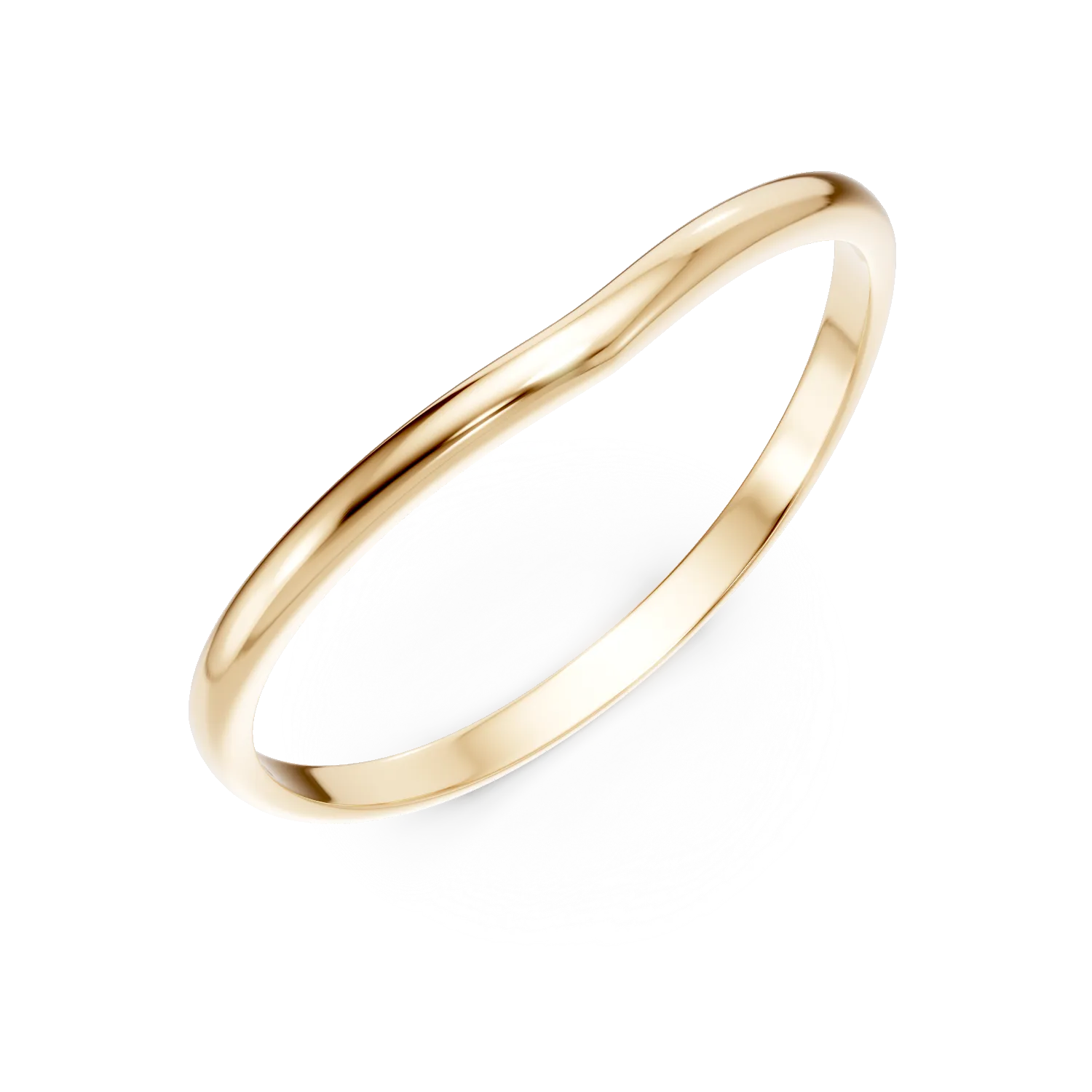 Inel minimalist din aur galben