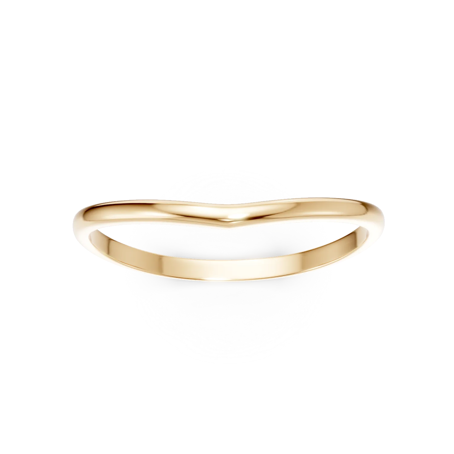 Inel minimalist din aur galben