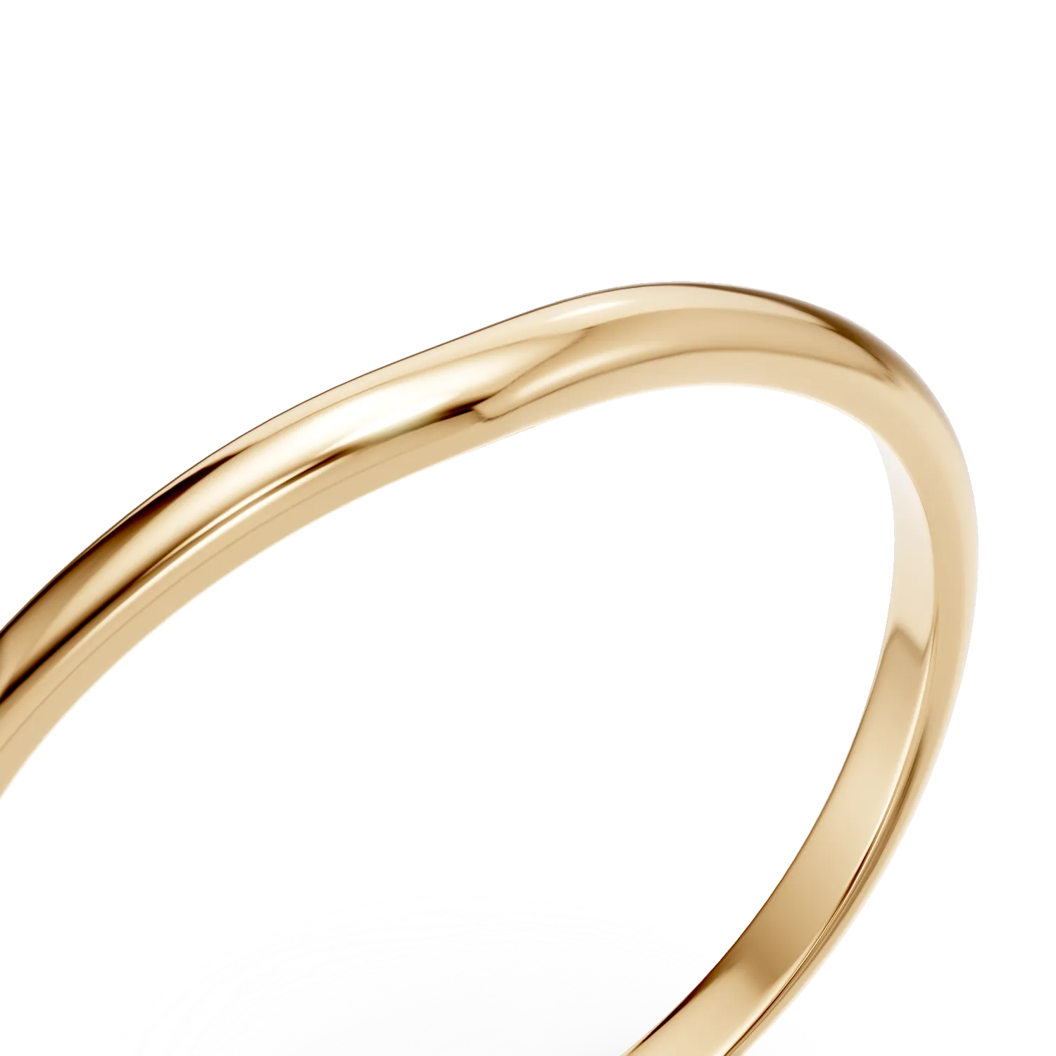 Inel minimalist din aur galben