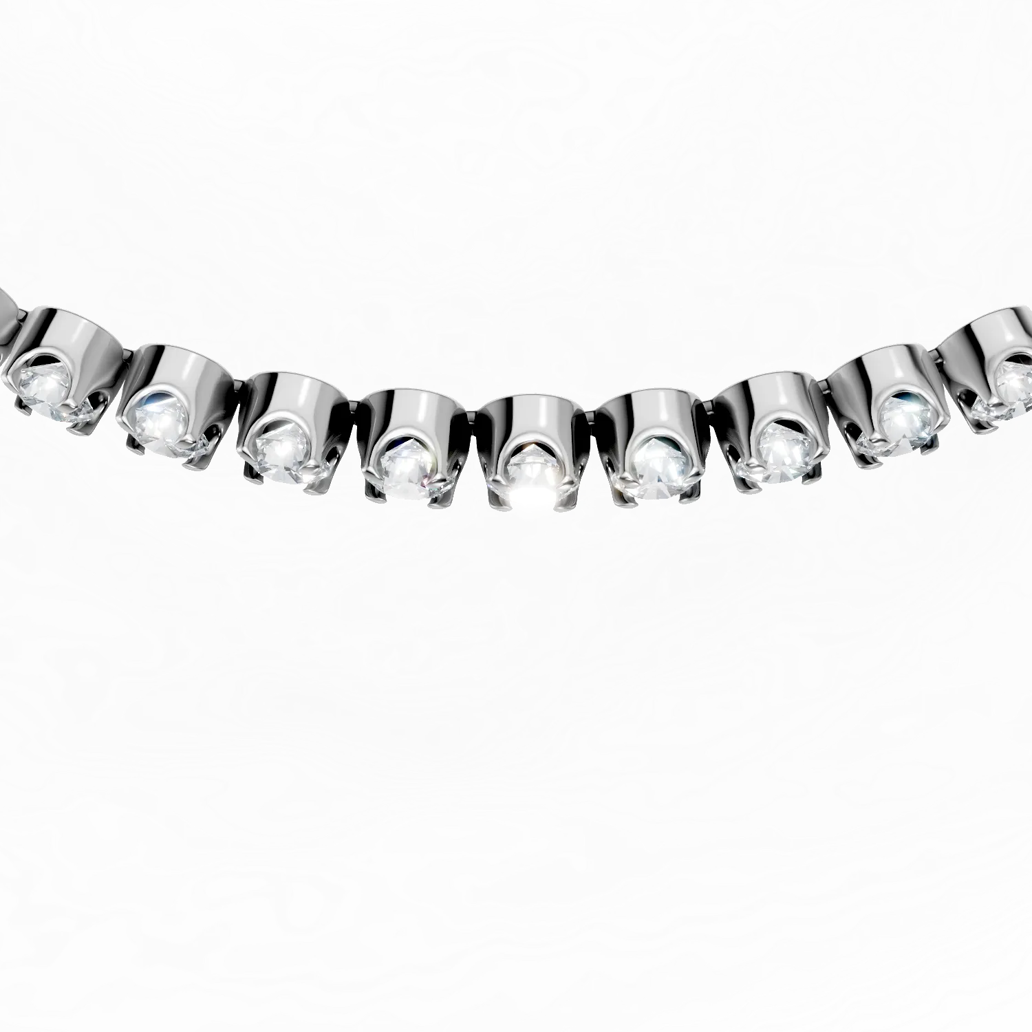 Bratara din aur alb cu diamante de 0.8ct create in laborator - imagine 3