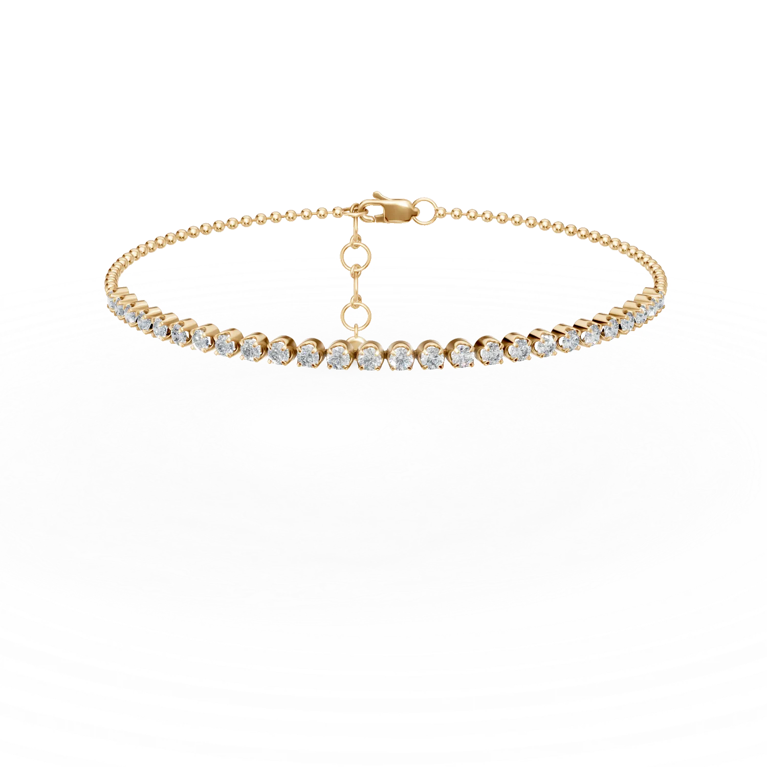 Bratara din aur galben cu diamante de 0.8ct create in laborator - imagine 7